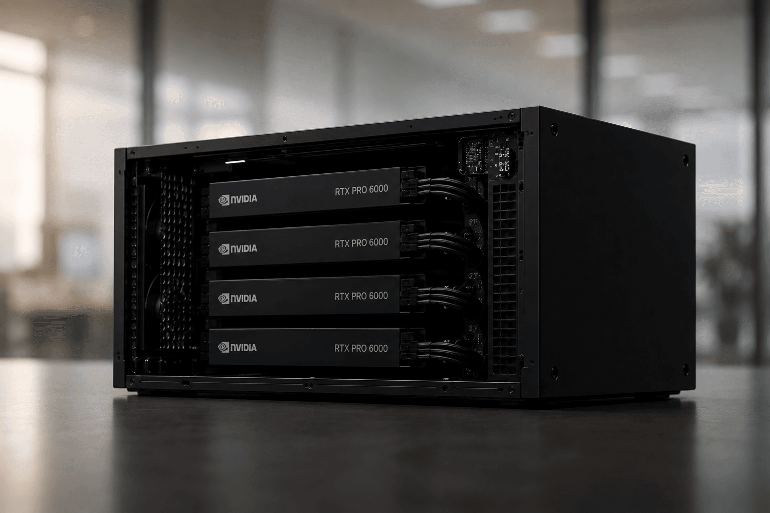 Nodo dedicado de Envyon con GPUs profesionales para cargas de IA